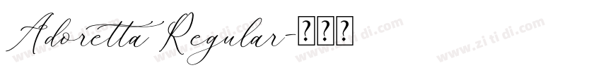 Adoretta Regular字体转换